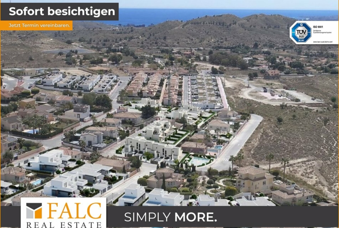 Einfamilienhäuser; Doppelhaushälften, Busot, Alicante 2-3 SZ, Gemeinsamer Swimmingpool. ab €213.000